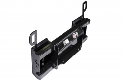 conversion interface from mini uni mount (machine) to uni skid steer mount (attachment) (not guaranteed to fit all attachment brands due to slight variations in