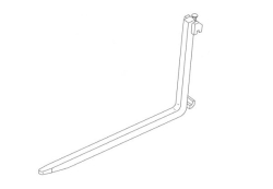 pallet fork tine only 2" x 2" x 42" std class 2 (brick/block tine)