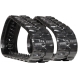 bobcat t140 set of 2 13" heavy duty block tread rubber tracks (320x84bx46)